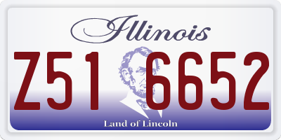 IL license plate Z516652