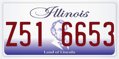 IL license plate Z516653