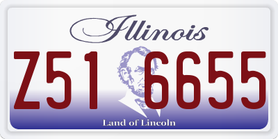 IL license plate Z516655