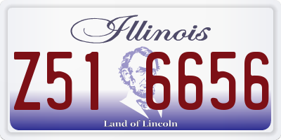 IL license plate Z516656