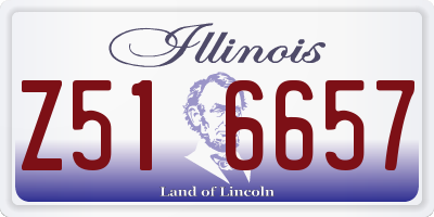 IL license plate Z516657