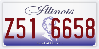 IL license plate Z516658