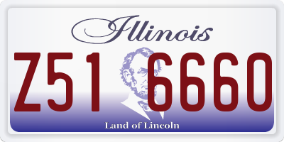 IL license plate Z516660