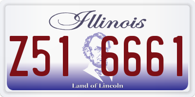 IL license plate Z516661