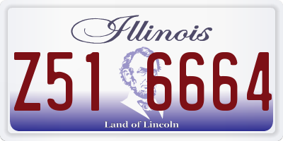 IL license plate Z516664