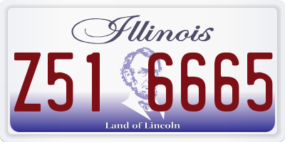 IL license plate Z516665