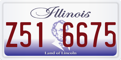 IL license plate Z516675