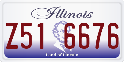 IL license plate Z516676