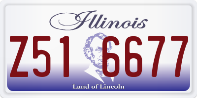 IL license plate Z516677