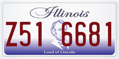 IL license plate Z516681