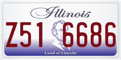 IL license plate Z516686