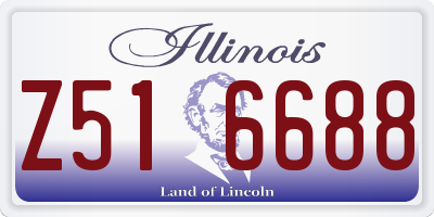 IL license plate Z516688