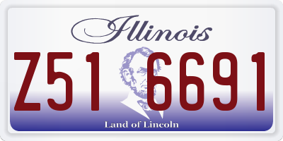 IL license plate Z516691