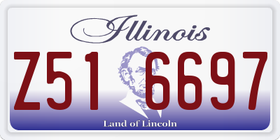 IL license plate Z516697