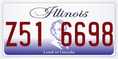 IL license plate Z516698