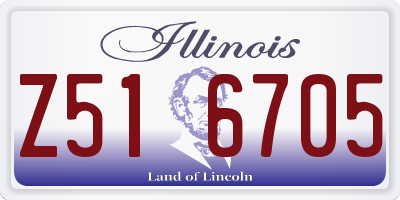 IL license plate Z516705