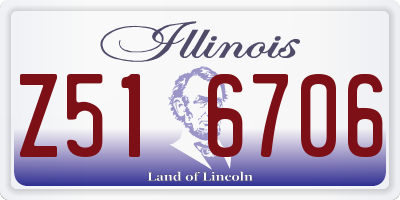 IL license plate Z516706