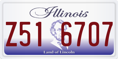 IL license plate Z516707