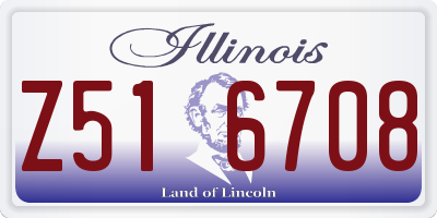 IL license plate Z516708