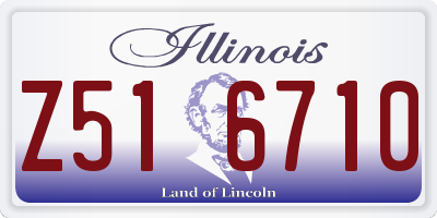 IL license plate Z516710