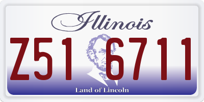 IL license plate Z516711