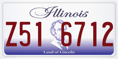 IL license plate Z516712