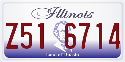 IL license plate Z516714