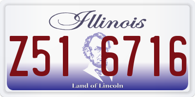 IL license plate Z516716