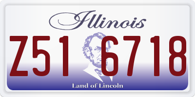 IL license plate Z516718