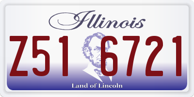 IL license plate Z516721