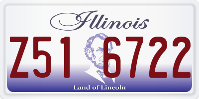 IL license plate Z516722