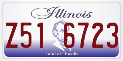 IL license plate Z516723