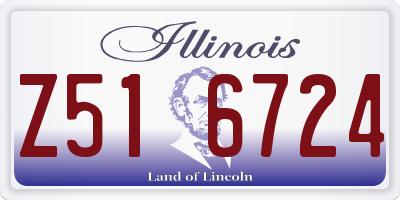 IL license plate Z516724