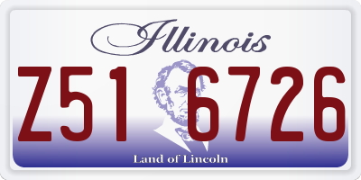 IL license plate Z516726