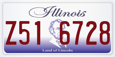 IL license plate Z516728