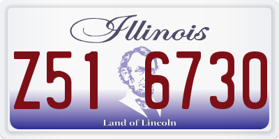 IL license plate Z516730
