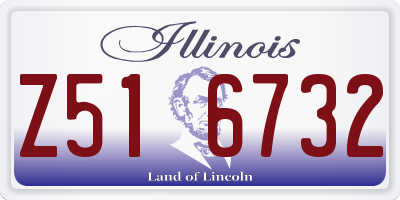 IL license plate Z516732