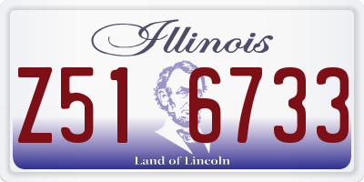 IL license plate Z516733