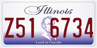 IL license plate Z516734