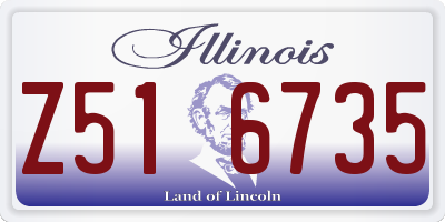 IL license plate Z516735