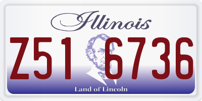 IL license plate Z516736