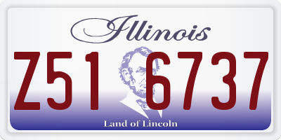 IL license plate Z516737