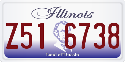 IL license plate Z516738