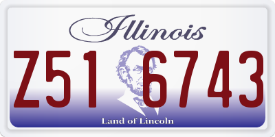 IL license plate Z516743