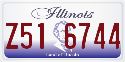 IL license plate Z516744