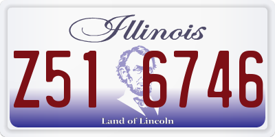 IL license plate Z516746