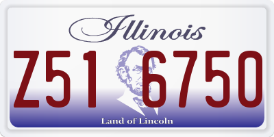 IL license plate Z516750