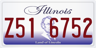 IL license plate Z516752