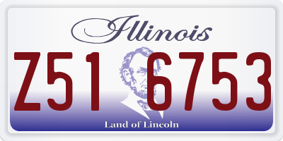IL license plate Z516753