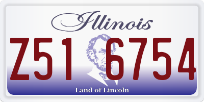 IL license plate Z516754